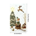 thumbnail image 6 of Upgraded 35 X 72 In Stereoscopic Embroidery Style Christmas Door Cover Christmas Door Curtain Christmas Day Door And Wall Decoration Festival Party Decoration R, 6 of 6