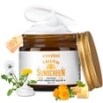 thumbnail image 1 of Protector solar de sebo de res SPF 50 para rostro y cuerpo 2 oz Bálsamo solar de sebo natural y orgánico alimentado con pasto con ácido hialurónico de zinc para pieles sensibles Hidratante de amplio e, 1 of 1