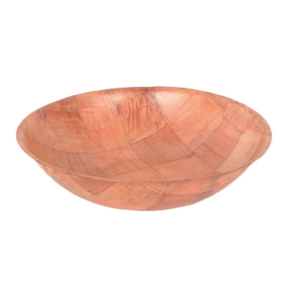 Excellante 10" x 2.5" woven wood bowl, comes in dozen