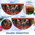 thumbnail image 2 of FLAGWIX Merry Christmas Horses Farm Non-Pleated Fan Flag TPT2301FL 3x6 ft, 1 Pack Suitable for Outdoor and Indoor, 2 of 5