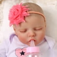 thumbnail image 4 of BABESIDE 17" Reborn baby doll Newborn Baby with Soft Cloth Body and Toy Accessories Gift for Collection & Kids Age 3+, 4 of 9