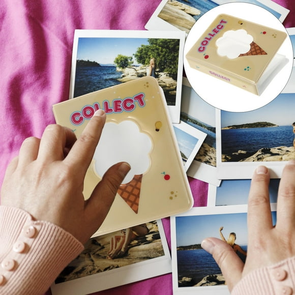OULII Small Photo Book PVC Picture Album for Family Weddings 1Pcs