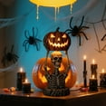 thumbnail image 6 of Mjers 2025 NEW Halloween Pumpkin Night Light - Cute&Spooky Pumpkin Night Light Resin LED Lamp Rechargeable, 6 of 7