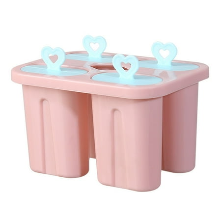 

YeccYuly Popsicles Molds 4-Cavity Popsicle Maker Molds Silicone Popsicle Molds Homemade Popcical Molds Ice Pop Molds