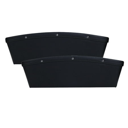 Pocket Pc Leather - 2 Pc Fine Car Seat Slit Pocket Catch Leather Catcher Storage Organizer Box Caddy