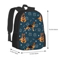 thumbnail image 3 of Vsdgher German Shepherd Dog Print Backpack for Women Men School Bookbag with Laptop Compartment for College Work Travel, Simple Fashion Casual Daypack, Fit 15" Laptop, 3 of 8