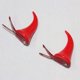 thumbnail image 4 of De pinzas para el pelo de cuerno de diablo rojo, horquillas bonitas para Halloween, tocado de moda para Cosplay, horquillas para niños de Navidad y Halloween JAMW Sencillez, 4 of 5