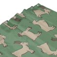 Classic Cute Goat Green Shower Curtain Fabric Shower Curtains for