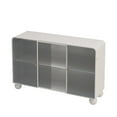 thumbnail image 6 of 47.25"Glass Storage Cabinet Floor-to-ceiling for Kitchen, Living Room, Bathroom (White), 6 of 12