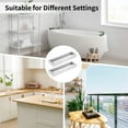 thumbnail image 6 of 2 Pcs Bathroom Towel Rings, Square Brushed Towel Holders, Wall Mounted Hand Towel Racks, Stainless Steel Towel Hangers, Rectangular Modern Towel Stands, 6 of 6