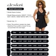 thumbnail image 6 of a.Jesdani Women Plus Size Swimsuit Two Piece Tummy Control Bathing Suits Flowy Tankini Swimwear with Drawstring Boys Shorts Swim Dress Black 3X, 6 of 12