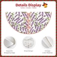 thumbnail image 3 of Sikiie Lavender Flowers Nativity Christmas Tree Skirt, Jesus Christian Winter Holiday Tree Mat Decoration(30-48IN)36", 3 of 6