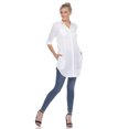 thumbnail image 2 of White Mark Tunique Classique Boutonnée pour Femmes, 2 of 6