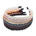 thumbnail image 1 of 6 Pieces Beads Hair Band Headband, Fine Pearl Wide Headband, A Variety Of Colors, 1 of 5