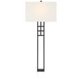 thumbnail image 5 of Possini Euro Design Ventano Modern Wall Lamp Matte Black Metal Plug-in 16" Light Fixture White Linen Shade for Bedroom Living Room House Hallway, 5 of 9