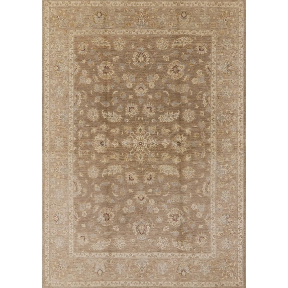 Ahgly Company Indoor Rectangle Mid-Century Modern Copper Brown Area Rugs, 6' x 9'
