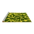 thumbnail image 2 of Ahgly Company Machine Washable Indoor Rectangle Abstract Yellow Modern Area Rugs, 3' x 5', 2 of 4