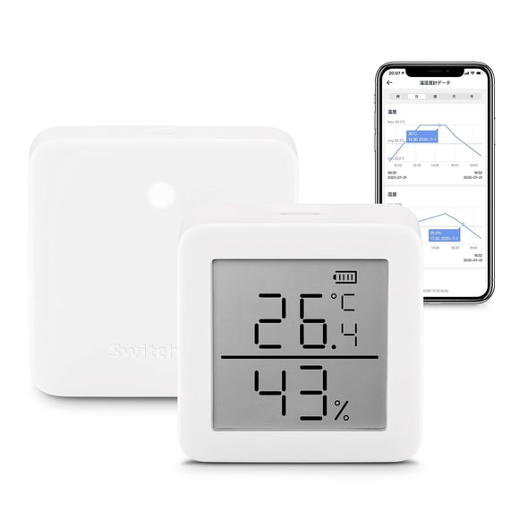 Medidor de humedad SwitchBot, termómetro WiFi con hub