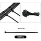 thumbnail image 5 of Kit de gestión de cables negro, 4 fundas para cables de conducto, 3 clips organizadores de cables de escritorio, 10+2 clips organizadores de cables de extensión, 15 clips adhesivos para cables, 5 of 5