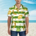 thumbnail image 4 of Daiia Watercolor St Patrick Day Hawaiian Shirt for Men Gentle Cotton Regular Short Sleeve Casual-X-Large, 4 of 9