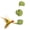 green, variant on 1 Pc MUMQAQ Bird Water Dispenser, Acrylic Hanging Waterer for Garden, 20x5cm/7.87x1.97in Simulated Stream for Birds