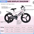 thumbnail image 3 of Ambifirner 16" Bike for 4-7 Year Olds - Adjustable Training Wheels & Safety Basket Water Bottle-High Steel Frame, 3 of 9