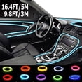 thumbnail image 2 of Alta Calidad 16.4FT 9.8FT 5 Metros 3 Iluminación Interior Del Coche Tira LED Automática EL Alambre Cuerda Auto Atmósfera Lámpara Decorativa Flexible Luz De Neón DIY huangjie unisex, 2 of 2