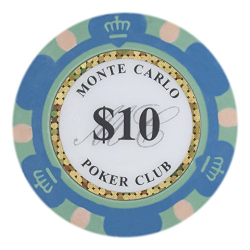 50pcs 14g Monte Carlo Millions Casino Poker Chips $50 