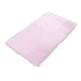 thumbnail image 2 of Faux Fur Area Rug Luxuriously Soft and Eco Friendly Rectangle 4' X 6' Pink, 2 of 4