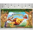 thumbnail image 3 of 5 X3ft Winnie the Pooh Cartoon Birthday Party Decorations Supplies, Masks Party Photography Backdrop Photo Decor Banner, Kids Boys Baby Shower Photography Backdrop, 3 of 5