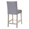 thumbnail image 5 of WestinTrends Hayes Counter Height Chairs, Linen Upholstered Button Tufted Kitchen Counter Bar Stools with Back Solid Wood Legs, Gray, 5 of 11