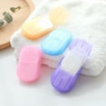 thumbnail image 4 of 20pcs/Box Disposable Soap Paper Flakes Washing Cleaning Hand Bath Travel Scented Slice Sheets, 4 of 8