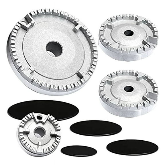 Universal Burner Crown Flame Cap Oven Cooker Hob Gas for ,Flame Fits All Between Sizes Flat
