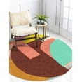 thumbnail image 3 of Teppich Homes Geometric Luxury Under Your feet Contemporary Area Rugs, 5' x 5', Handmade, 3 of 8