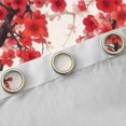 thumbnail image 4 of jejeloiu Plum Blossom Blackout Curtains Set of 2 (52x84 Each),Rustic Flowers Window Curtains,Red Floral Curtains and Drapes For Men Women,Breathable Home Decor, 4 of 6