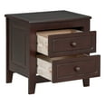 thumbnail image 6 of Harper & Bright Designs Wood Retro Nightstand with 2 Drawers for Bedroom, Mid Century Nightstand End Table BedsideTable, Walnut, 6 of 9