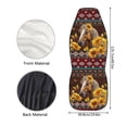 thumbnail image 5 of ZIATUBLE Aztec Southwest Car Seat Dust Cover Sunflower Horse High Back Bucket Seat Covers Set of 2 Piece for Most Cars SUV Trucks Stylish Car Seat Covers Full Set Auto Seat Accessories, 5 of 7