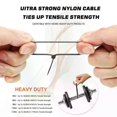thumbnail image 4 of Nylon Cable Ties Set Self-locking Plastic Cable Zip Tie Assorted Sizes 12+10+8+6+4 Inch Fasten Tension for Home Office Garden, 4 of 5