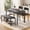 Black-bench + chair, variant on Asofer Dining Table Set for 4, Kitchen Table Set with 2 Benches, Small Dinette Set for Apartment, Gray