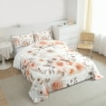 thumbnail image 4 of Manfei Retro Flower Full Size Comforter Sets,Rustic Floral Bedding Comforter Set,Pink White Bedding Sets For Men Women,Ultra Soft Home Decor Reversible,3pcs, 4 of 9