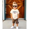 thumbnail image 3 of America Est 1776 Patriotic Shirt for Men Women Kids Family Matching 4th of July American Flag Tee Natural Shirt Youth Large, 3 of 7