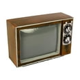 thumbnail image 1 of Modelo de televisión realista retro para dormitorio, bricolaje, adornos, muebles, modelo de televisión. Marrón, 1 of 9