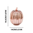 thumbnail image 2 of QTOCIO Glass Pumpkin Lantern Featuring Timed Halloween Hot Selling LED Pumpkin Lights, 2 of 2