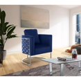 thumbnail image 2 of Meridian Furniture Casa Navy Velvet Upholstereded Chair, 2 of 10