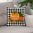 thumbnail image 3 of RKSTN the Pillowcase Thanksgiving Linen Pillowcase With Plaid Printed Car Sofa Pillowcase, Bedside Backrest Pillowcase, 3 of 3