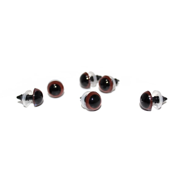 12 Pack: 12mm Craft Eyes with Plastic Washers by Loops & Threads™