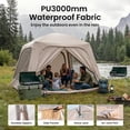 thumbnail image 6 of Lilypelle 4-6 Person Inflatable Camping Tent, 9.8ft x 9.8ft x 7.2ft Easy Setup Blow Up Tent with Hand Pump, PU3000mm Waterproof & Breathable 4 Season Glamping Tent for Outdoor Camping, 6 of 12