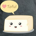 thumbnail image 3 of CafePress - Kawaii Tofu Asking People To Women's Dark T Shirt - Women's Traditional Fit Dark T-Shirt, 3 of 4