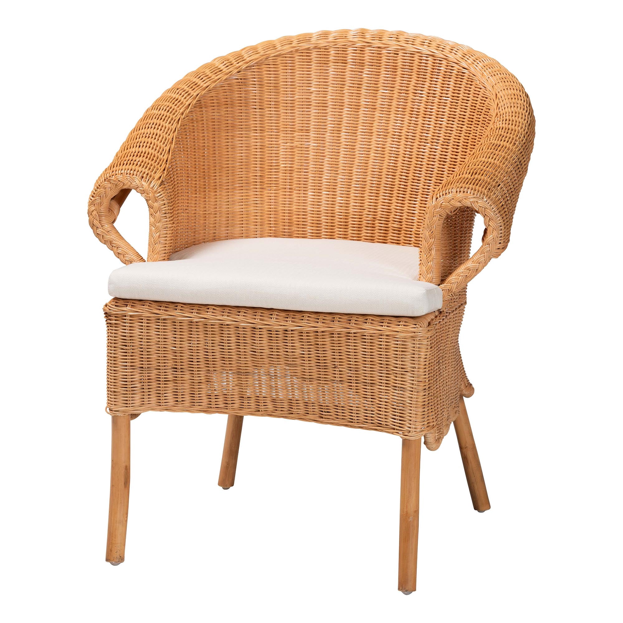 bali & pari Tamara Boho Dining Chair, Honey