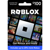 Roblox $100 Gift Card [Physical] + Exclusive Virtual Item - Walmart.com